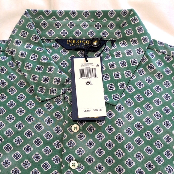 Polo Golf Ralph Lauren Dillards Gree Multicolor Shirt - Men's Size XXL. - Picture 3 of 10